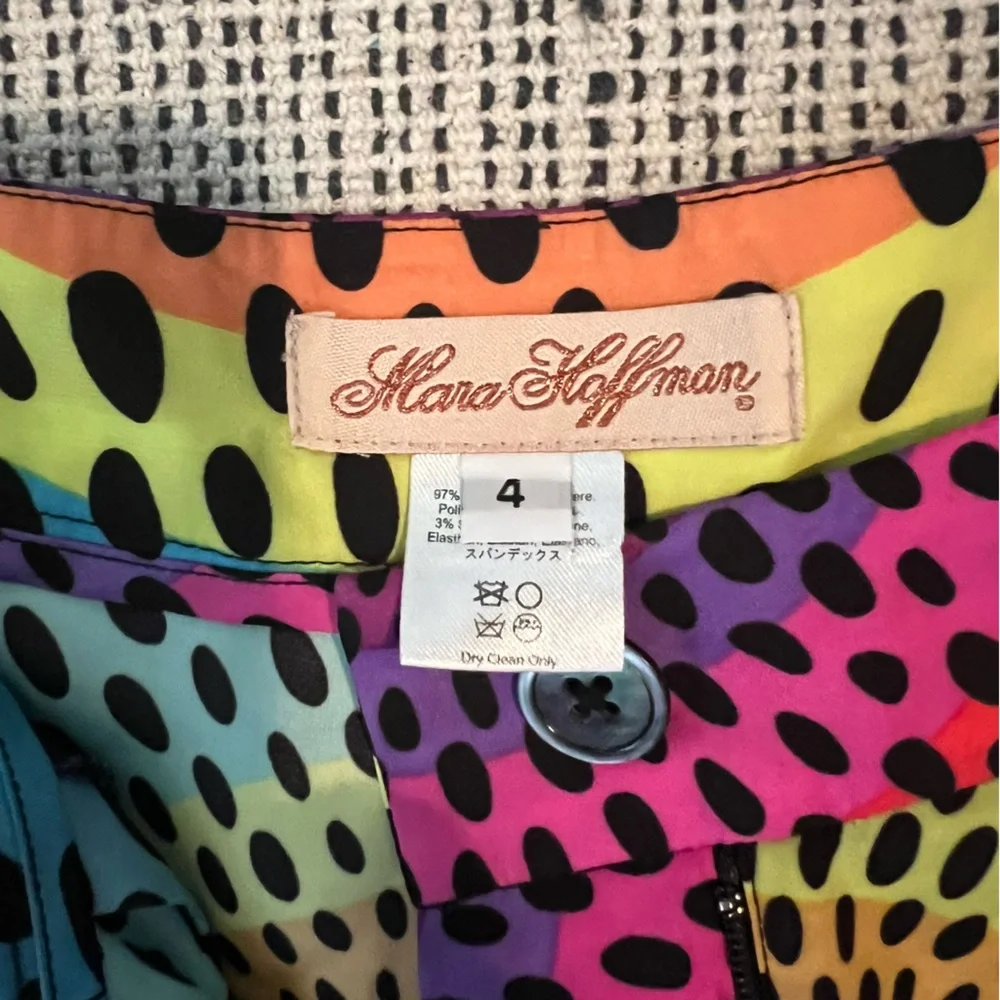 Mara Hoffman Electolight High-Waist Neon Shorts